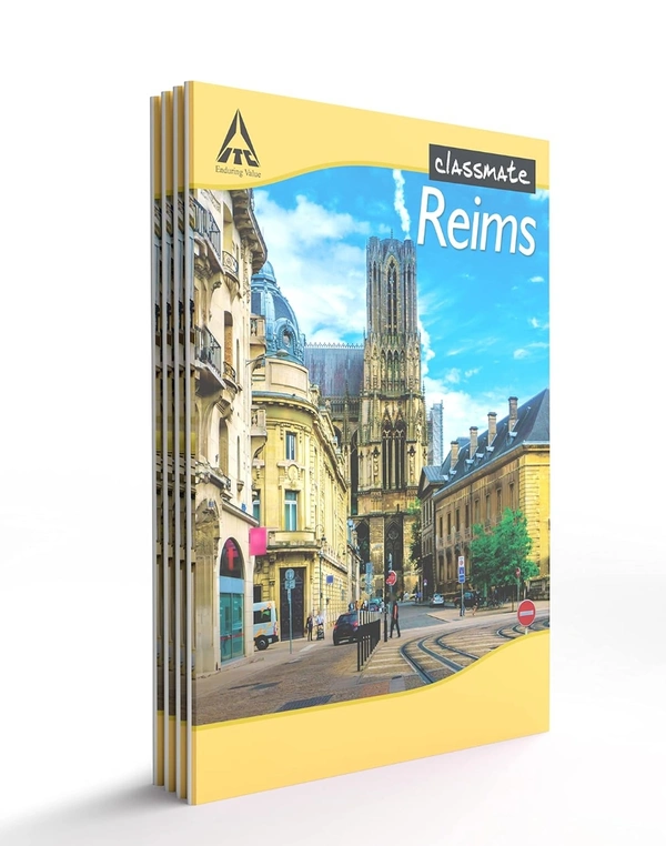 Classmate Notebook - Single Line, 120 Pages, 240 mm x 180 mm - Pack Of 4 Goshop.in