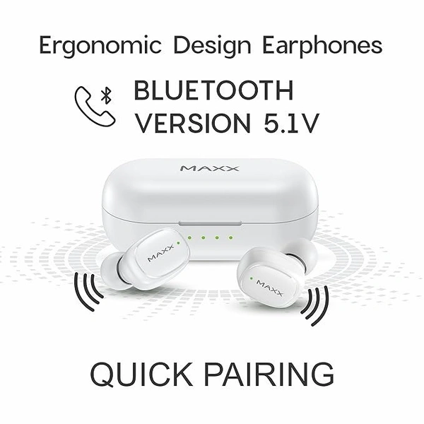 Maxx PX4 - White, Earbuds