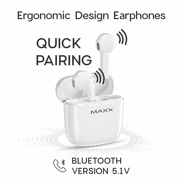 Maxx PX1 - White, Airdopes