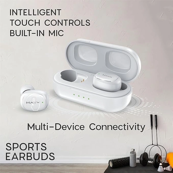 Maxx PX4 - White, Earbuds