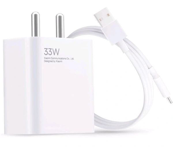 Mi. Mi Xiaomi 33W Sonic Charger-Ultra-Fast Charging for iPhone,MacBook,Xiaomi,Samsung and Android Devices | Quick Charge 3.0 & USB-C Power Delivery Compatible - White, 33W