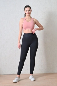 Body Smith Solid Peach Sports Bra Full Coverage - XXL, Peach