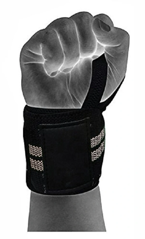 Body Smith premium Green Weight Lifting Wrist Support Straps With Thumb Loop - One Size, Mountain Mist