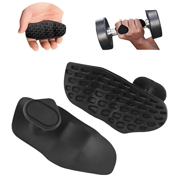 Body Smith Premium Black Silicone Grip Pads for Strength Training, Dumbbells and Gym Workouts - One Size, Black