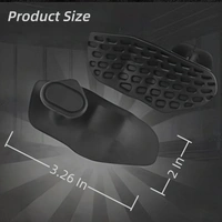 Body Smith Premium Black Silicone Grip Pads for Strength Training, Dumbbells and Gym Workouts - One Size, Black