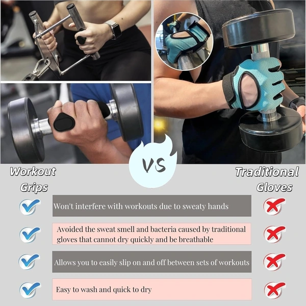 Body Smith Premium Black Silicone Grip Pads for Strength Training, Dumbbells and Gym Workouts - One Size, Black