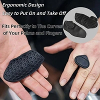 Body Smith Premium Black Silicone Grip Pads for Strength Training, Dumbbells and Gym Workouts - One Size, Black