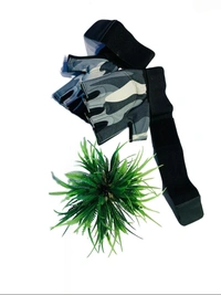 Body Smith Unisex Camo Grey Gym Gloves for with Wrist Support - One Size, Gray