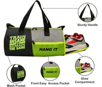 Body Smith Premium Gym Duffle Bag with Shoe Compartment - One Size, Green