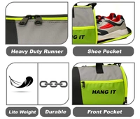 Body Smith Premium Gym Duffle Bag with Shoe Compartment - One Size, Green