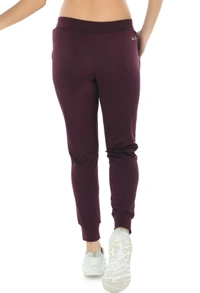Body Smith Women Solid Maroon Jogger - M