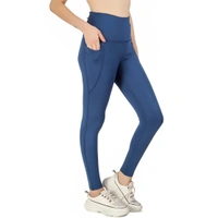 Body Smith Women's Blue Active Sports Tights - XXL, Kashmir Blue
