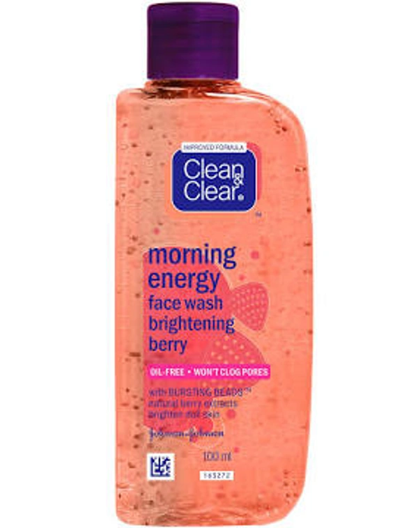 clean and clear face wash morning energy