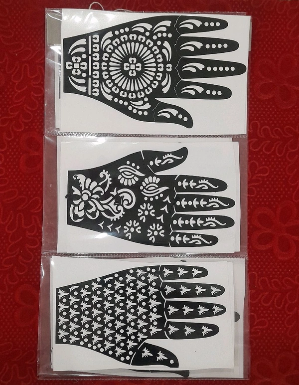 Mehendi Sticker 12 Pis Ku Dam 24A4
