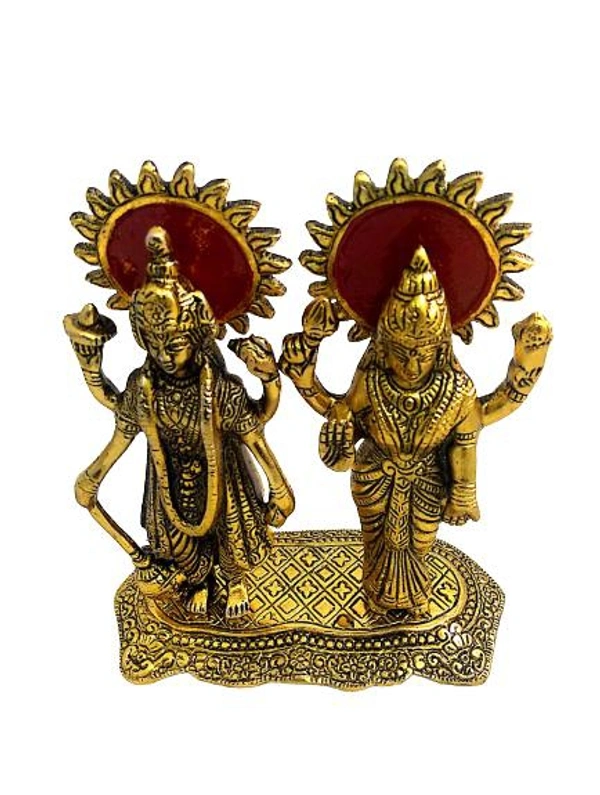 PJH Laxmi Narayan - White Metal, Box, Golden