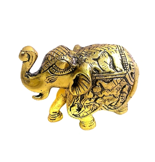 PJH Elephant (Single) - 3.5 × 2.5 × 1 Inches., White Metal