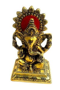 PJH Ganesh - White Metal, Box, Golden