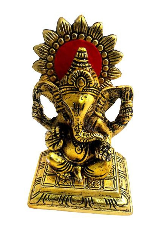 PJH Ganesh - White Metal, Box, Golden