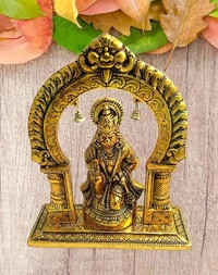 PJH Hanuman (With Gate) - White Metal, Box, Golden