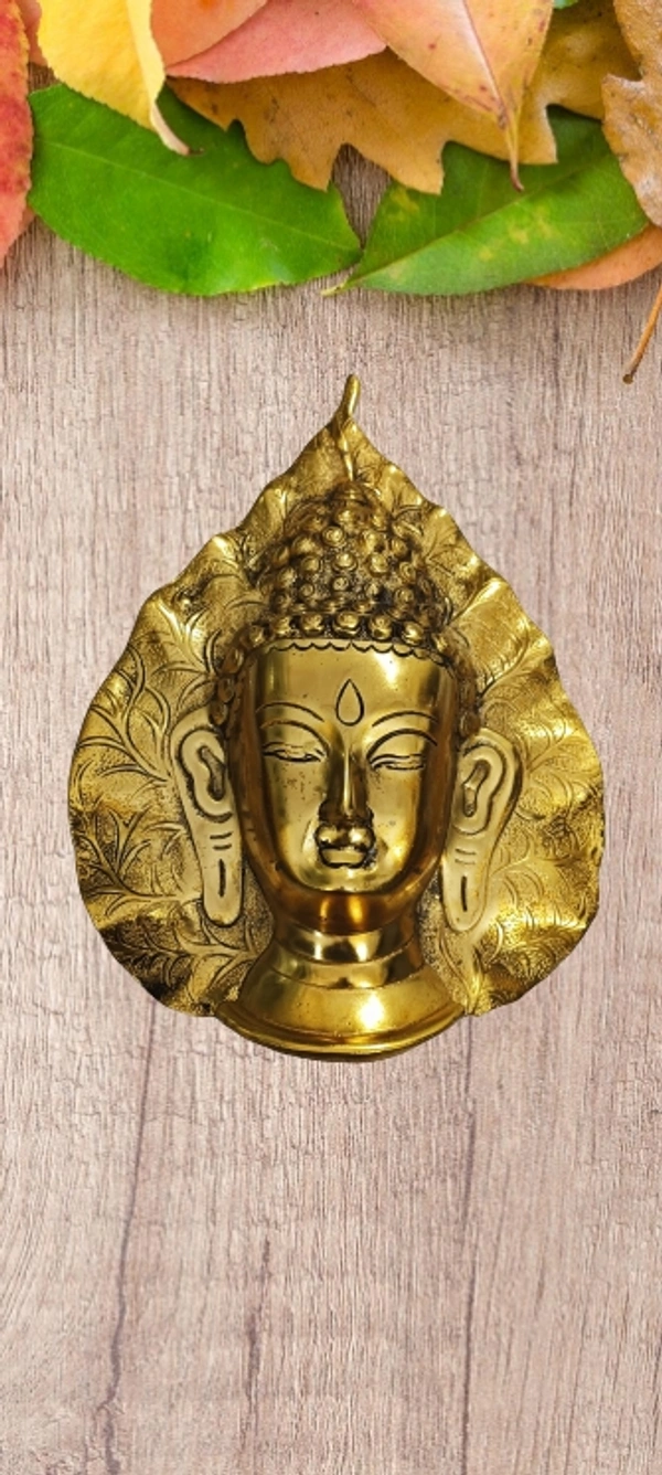 PJH Hanging Buddha - White Metal, Golden