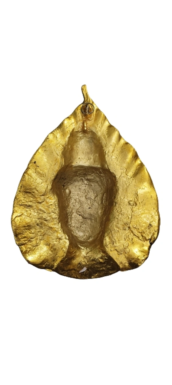 PJH Hanging Buddha - White Metal, Golden