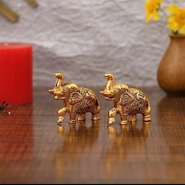 PJH Elephant (Single) - 3.5 × 2.5 × 1 Inches., White Metal