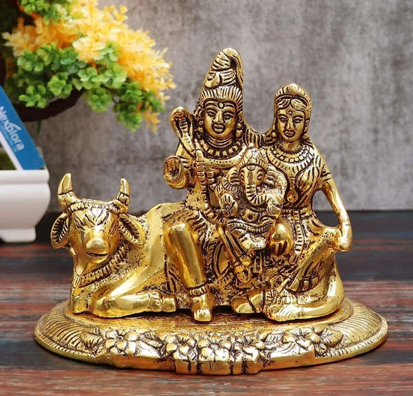 PJH Shiv Parivar  - White Metal (Aluminium), 540 Gms.