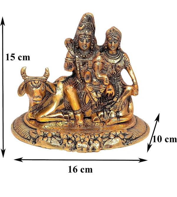 PJH Shiv Parivar  - White Metal (Aluminium), 540 Gms.