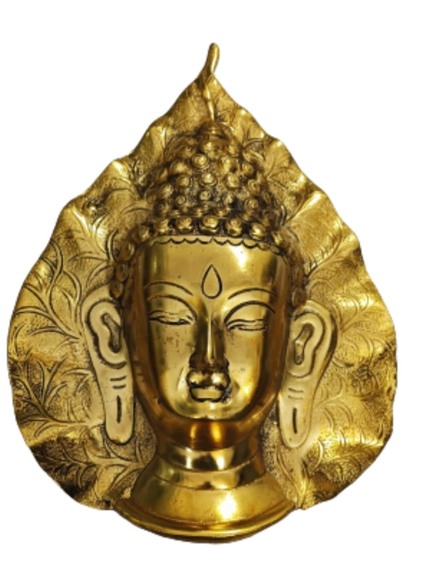 PJH Hanging Buddha - White Metal, Golden