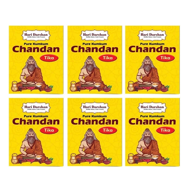 Hari Darshan Yellow Chandan Tika - (40Gm Each)  