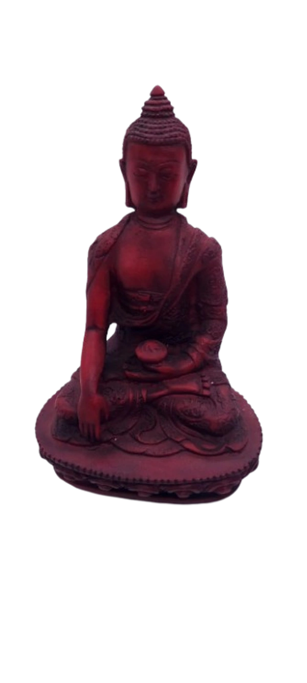 PJH Medium Size Polyresin Meditating Buddha Statue for Home Decor, Yoga Room, and Spiritual Ambience. - 