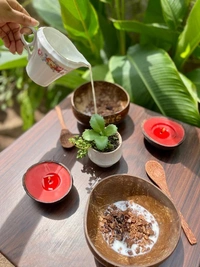 PJH Couple Bowl - Couple Bowls - HIS & HER - 500 ML Capacity - Coconut Shell