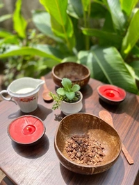 PJH Couple Bowl - Couple Bowls - HIS & HER - 500 ML Capacity - Coconut Shell