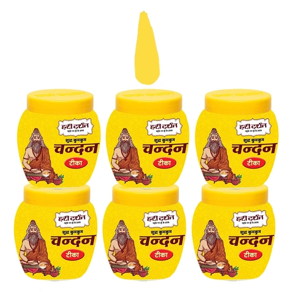 Hari Darshan Yellow Chandan Tika - (40Gm Each)  