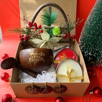 PJH Diwali Gift Hamper - 01 Eco-Friendly Christmas Gift Hampers - Sustainable Xmas Gifts Set - Coconut Shell