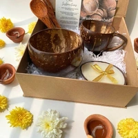 PJH Diwali Gift Hamper - 02 Eco-Friendly Corporate Gift Hamper Set - Coconut Shell