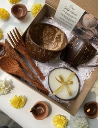 PJH Diwali Gift Hamper - 02 Eco-Friendly Corporate Gift Hamper Set - Coconut Shell