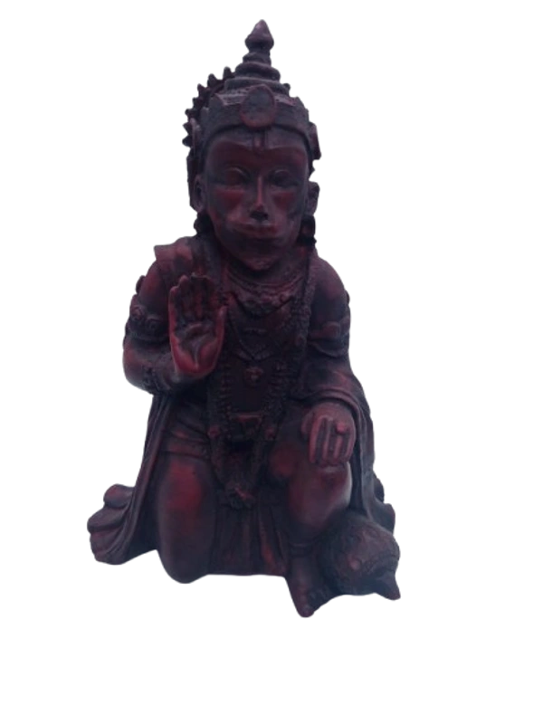 PJH Large Polyresin Blessing Hanuman Idol for Home Temple, Office Decor, and Spiritual Gifting. - 