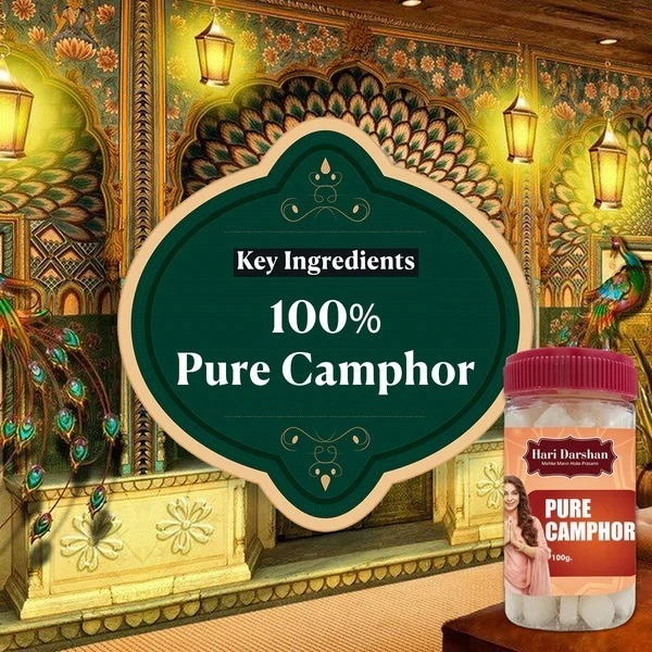 Hari Darshan Pure Camphor -Creates Divine Atmosphere at Home (50 Gms.), Pack of 3