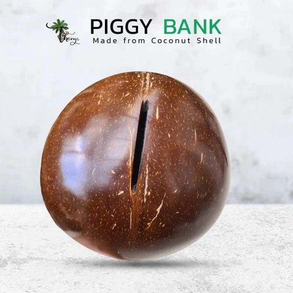 PJH Piggy Bank - Coconut Shell