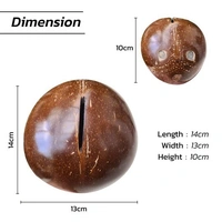 PJH Piggy Bank - Coconut Shell