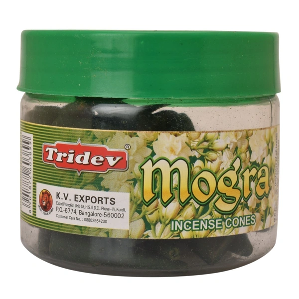 Tridev Incense Cone - Mogra