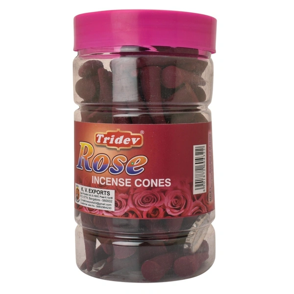 Tridev Incense Cones - Rose