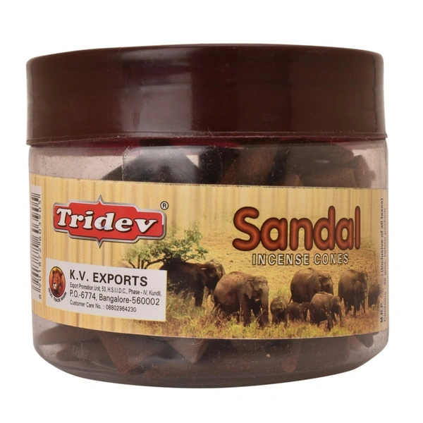 Tridev Incense Cone - Sandalwood