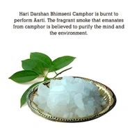 Hari Darshan Pure Bhimseni Camphor - Pure Kapur crystals - For Pooja, Meditation, Havan or Room Freshener - 100g - 100 Gms., Box