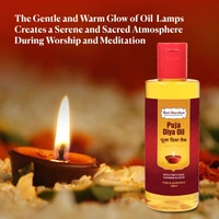Hari Darshan Haridarshan Diya Oil/Lamp/Pooja/Deepam Oil | Unscented | Chemical free |Blend of Sesame and Ghee - Bottle of 200 ml