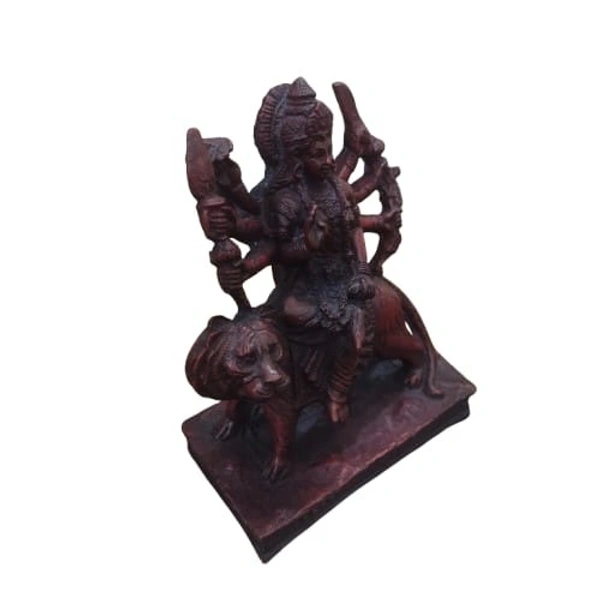 PJH "Beautiful Polyresin Mata Idol for Home Temple and Decor |Spiritual Gift for Festivals and Pooja" - L 6 x B 3 x H 7 Inch, Polyresin, 760 gms., Box