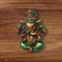 PJH Ganesh - L 2.5 x B 1 x H 3.1 Inches, Polyresin, Box