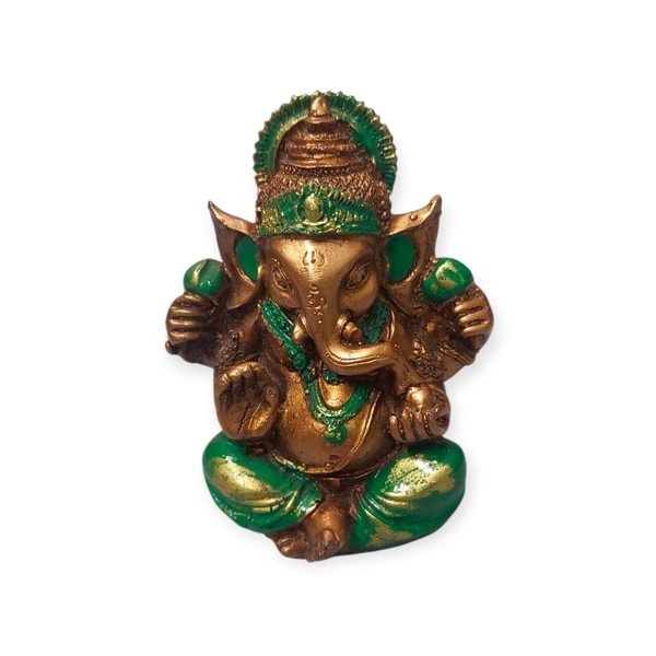 PJH Ganesh - L 2.5 x B 1 x H 3.1 Inches, Polyresin, Box