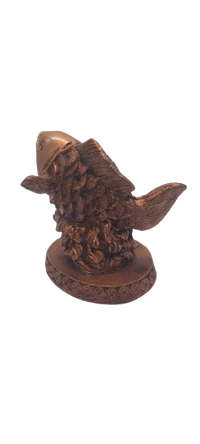 PJH medium-sized polyresin dolphin figurine. - L 5.5 X B 4 X H 6 Inch., Polyresin, 690 gms., Box, Copper